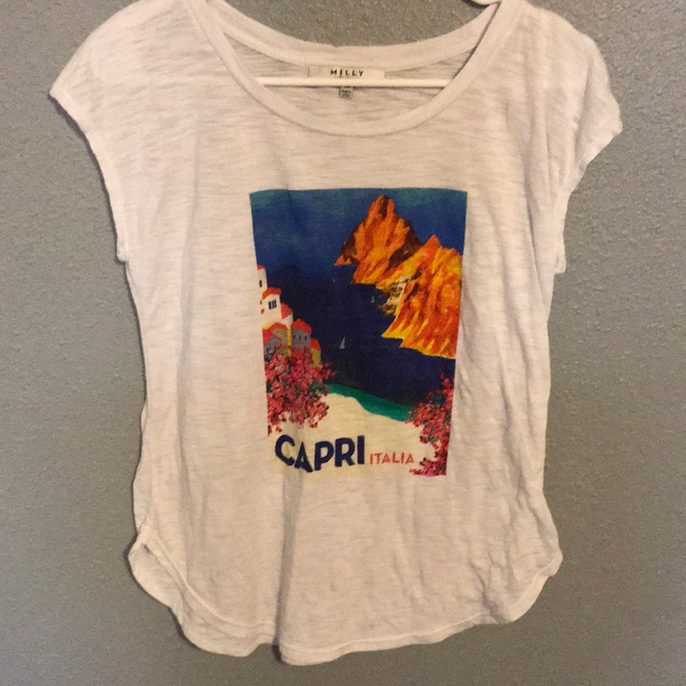 White Capri/ Italia shirt